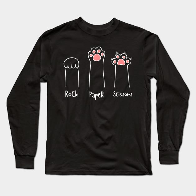 Cat: Rock, Paper, Scissors Long Sleeve T-Shirt by FreshIdea8